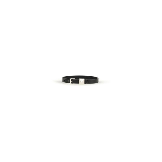 Black Calf Leather Bos Taurus Bracelet