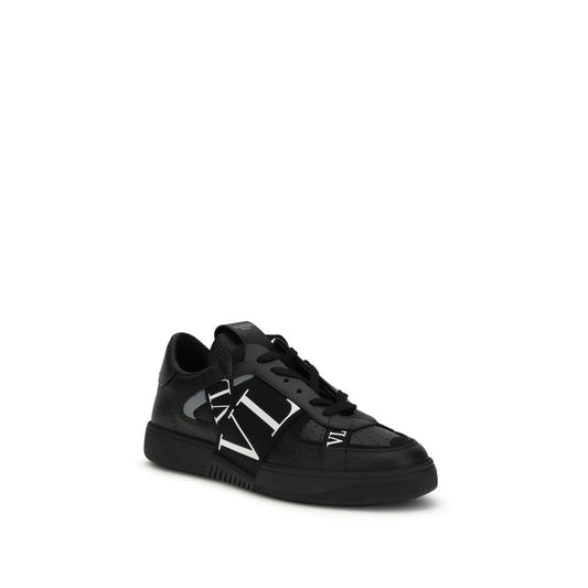 Black Calf Leather Bos Taurus Low Top Sneakers