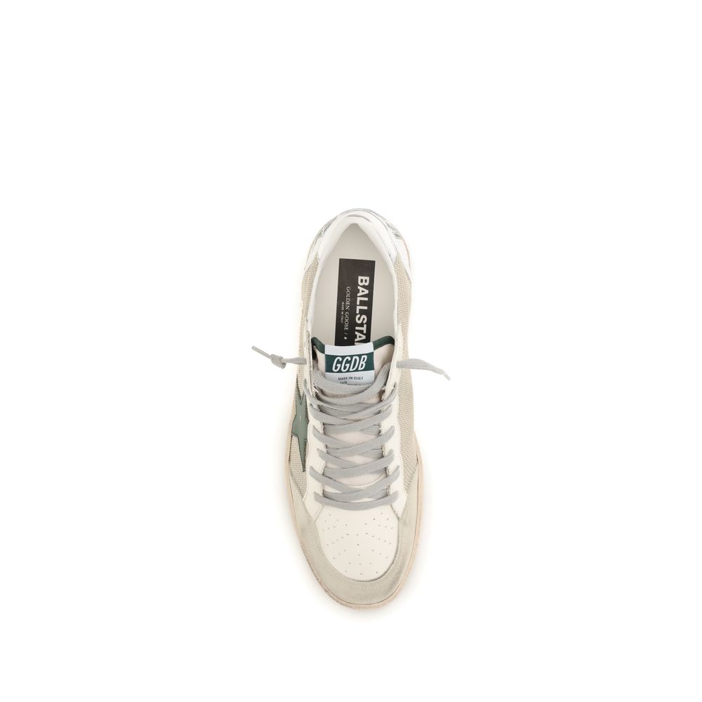 White Calf Leather Bos Taurus Low Top Sneakers