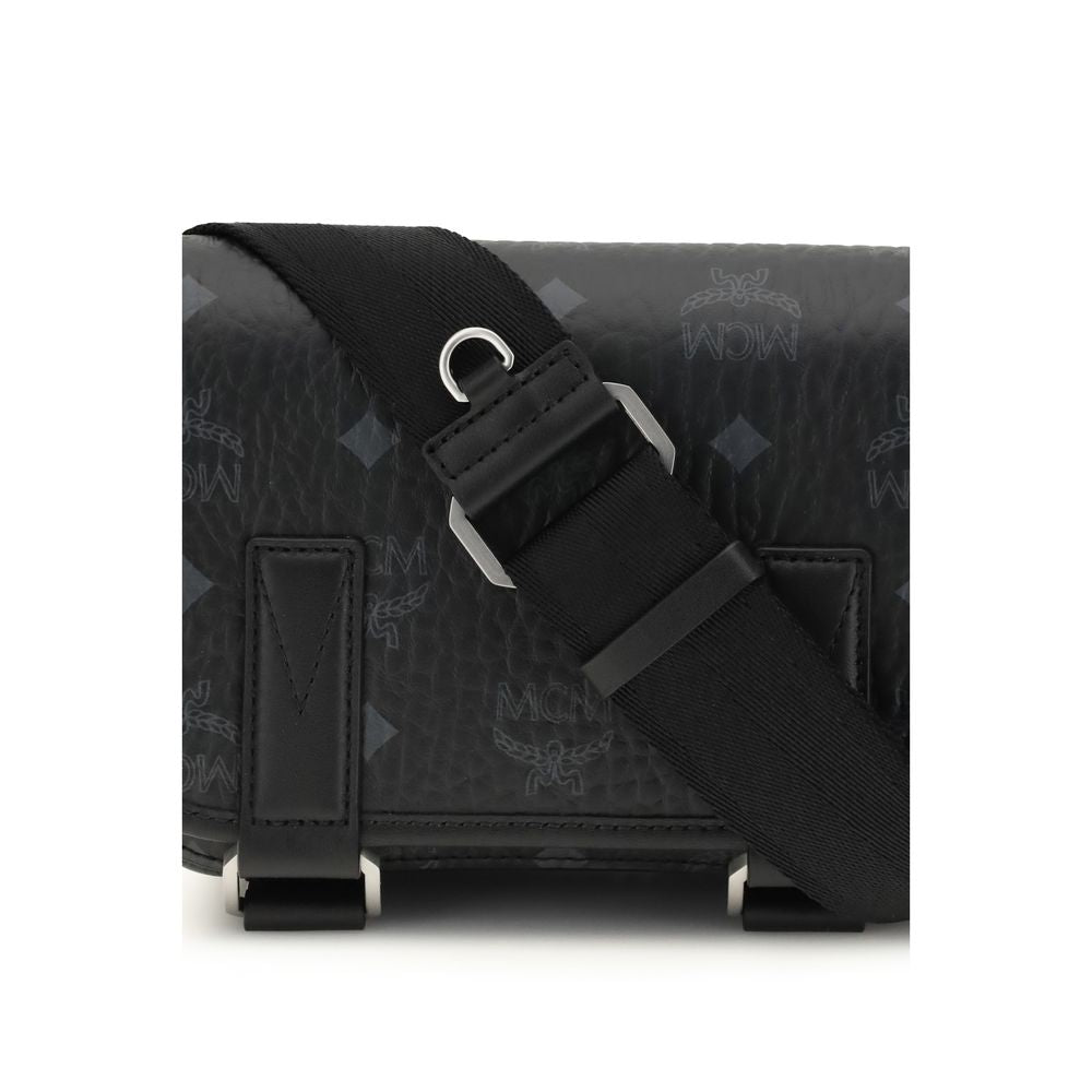 Black Fabric Shoulder Bag