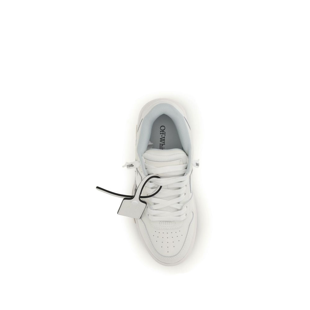White Calf Leather Bos Taurus Athletic Sneakers