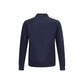 Blue Fleece Wool Sweatshirt