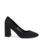 Black Fabric Pumps