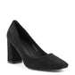 Black Fabric Pumps