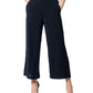 Black Viscose Casual Pants