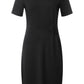 Black Viscose Casual Dress