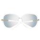 Silver Plastic Sunglasses