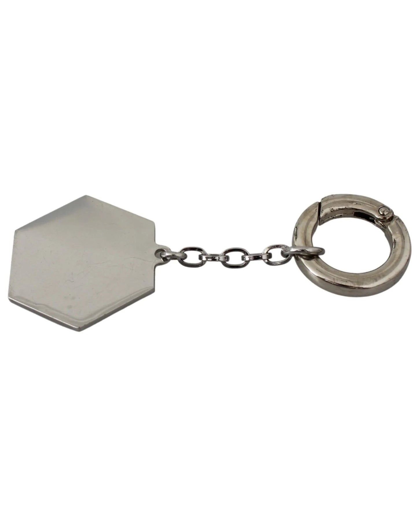 Blue Metal Keychain
