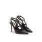 Black Calfskin High Heel Pumps