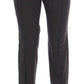 Gray Textile Dress Pants