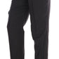 Gray Textile Dress Pants
