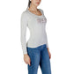 White Cotton Long Sleeve T-Shirt