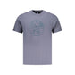 Blue Cotton Men T-Shirt
