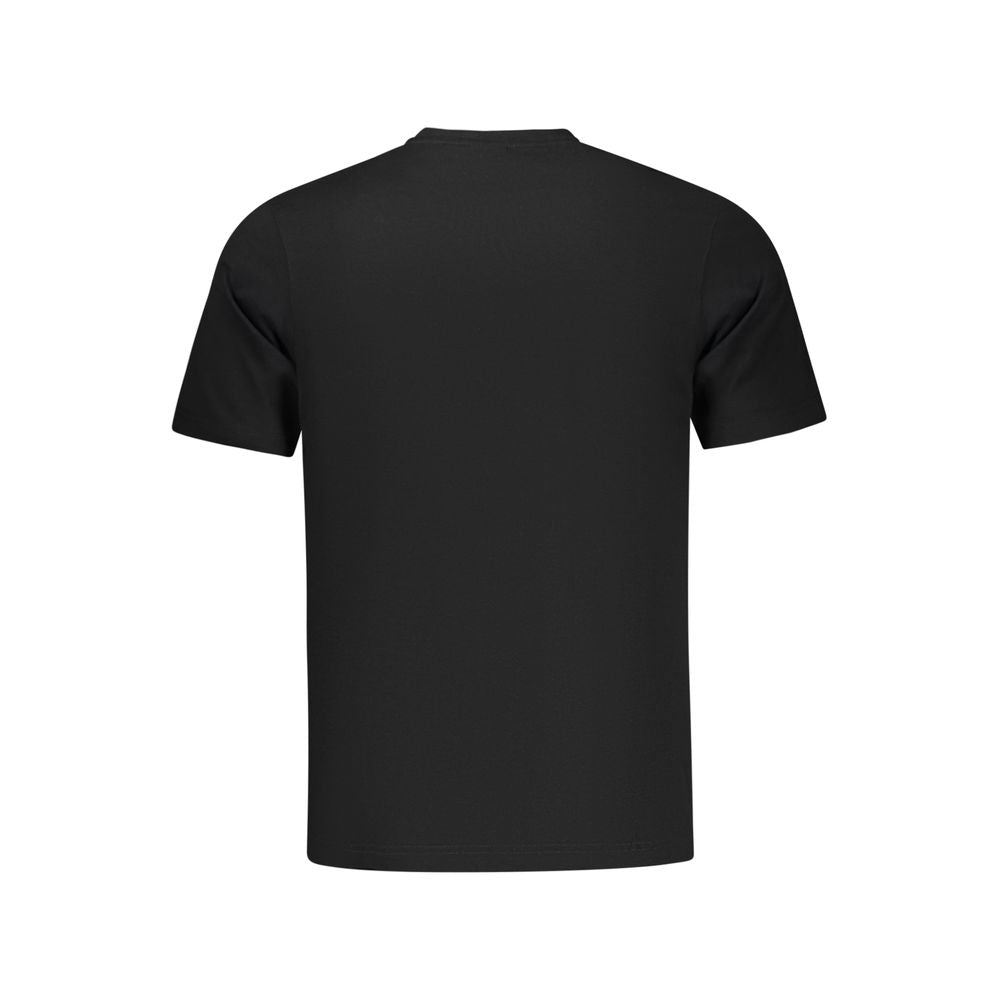 Black Cotton Men T-Shirt