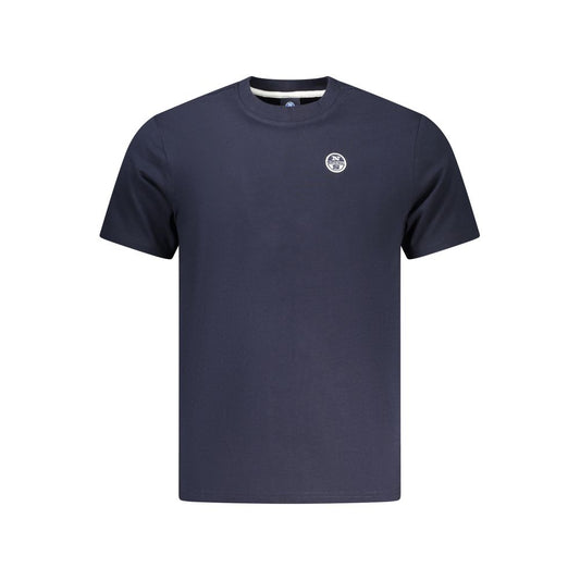 Blue Cotton Men's T-Shirt