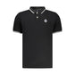 Black Cotton Men Polo