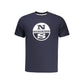 Blue Cotton Men T-Shirt