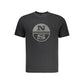 Black Cotton Men T-Shirt