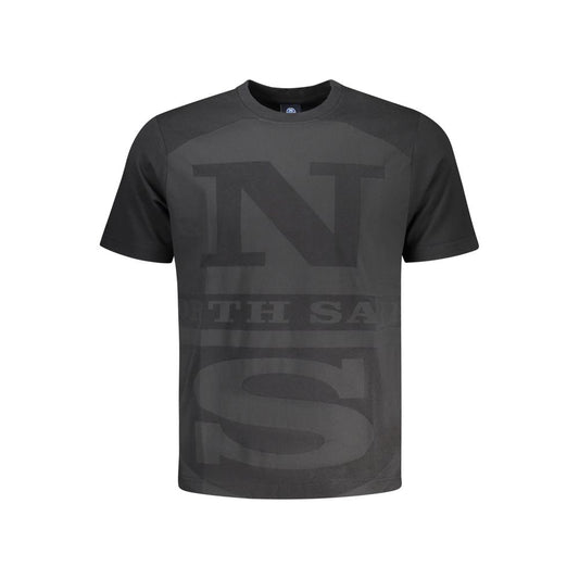 Black Cotton Men's T-Shirt