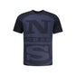 Blu Cotton Men T-Shirt
