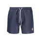 Blu Polyester Men Swim Boxer