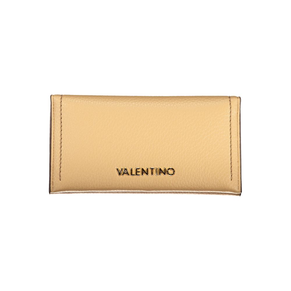 Beige Polyurethane Women Wallet