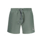 Green Polyester Shorts