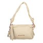Beige Polyurethane Women Handbag