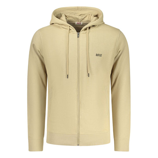 Beige Cotton Men's Hoodie