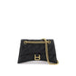Black Calfskin Shoulder Bag