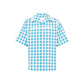 Blue Cotton Pattern Shirt