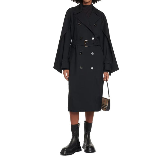 Black Polyester Coat