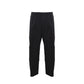 Black Cotton Casual Pants