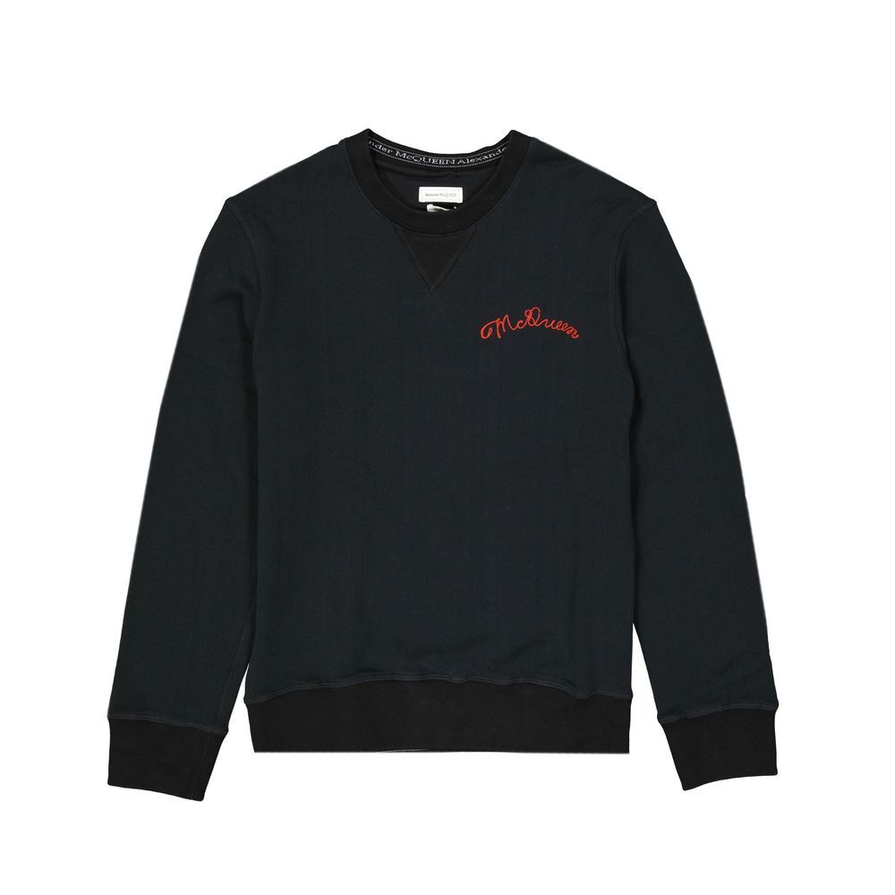 Black Cotton Sweatshirt