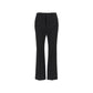 Black Cotton Casual Pants