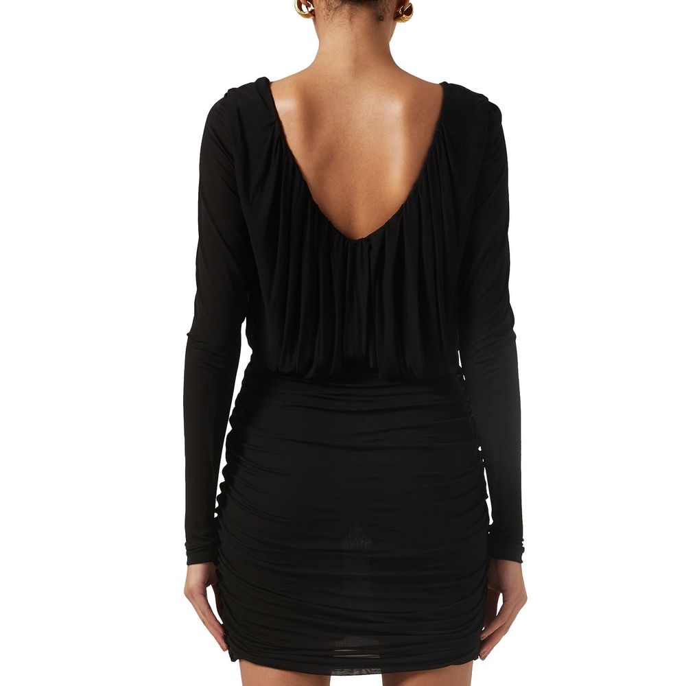 Black Viscose Cocktail Dress