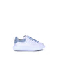 Light Blue Calf Leather Bos Taurus Platform Sneakers