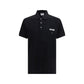 Black Cotton Polo Shirt