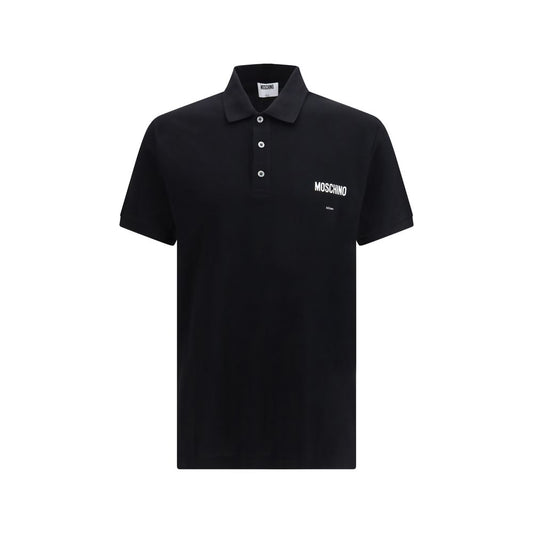 Black Cotton Polo Shirt