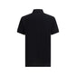 Black Cotton Polo Shirt