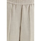 Beige Linen Casual Pants