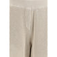 Beige Cotton Casual Pants