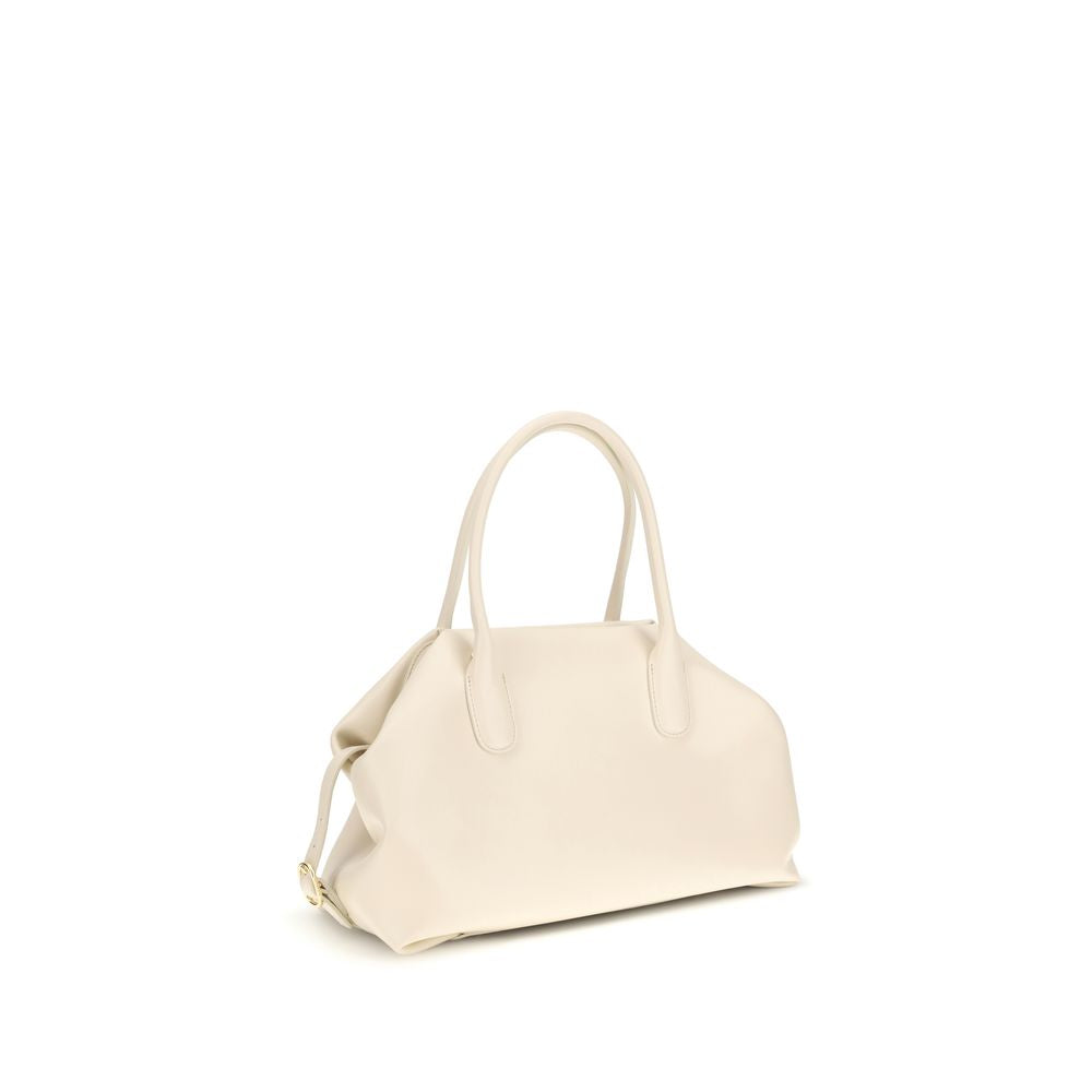 Cream Other Fibres Shoulder Bag