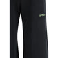 Black Cotton Casual Pants