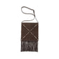 Brown Suede Leather Shoulder Bag