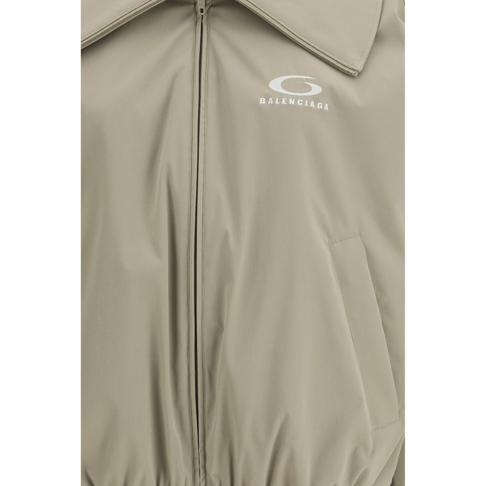 Beige Polyester Jackets And Coat