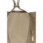 Beige Leather Shoulder Bag