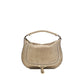 Beige Calf Leather Bos Taurus Shoulder Bag