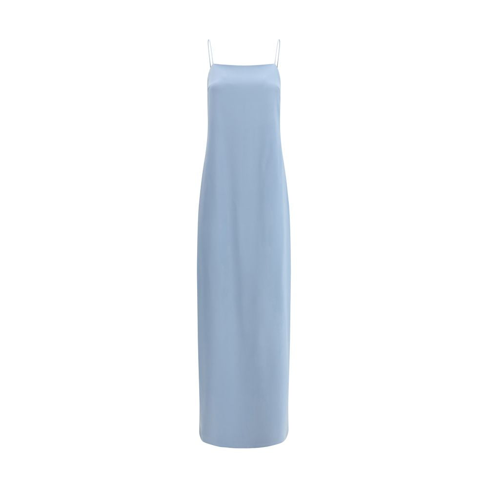 Light Blue Silk Long Dress