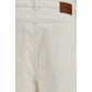 White Cotton Bermuda Shorts